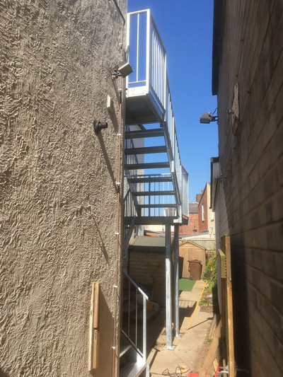 Balconies, fire escapes and handrails in Southport