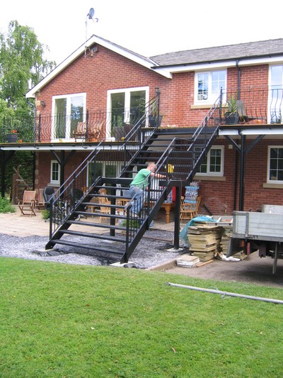Balconies, fire escapes and handrails in Southport