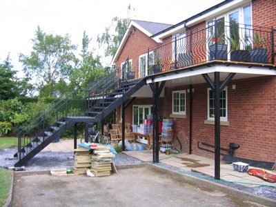 Balconies, fire escapes and handrails in Southport