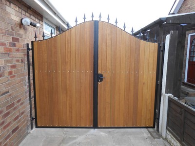 Timber Panelled Gates in Southport