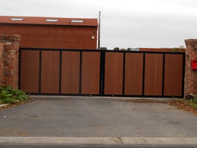 Timber Panelled Gates in Southport