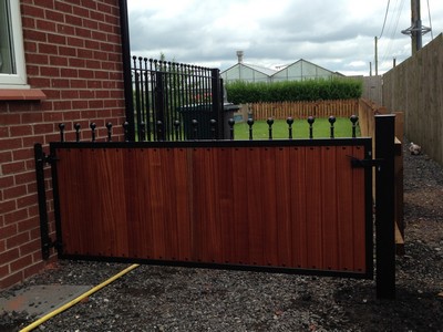 Timber Panelled Gates in Southport