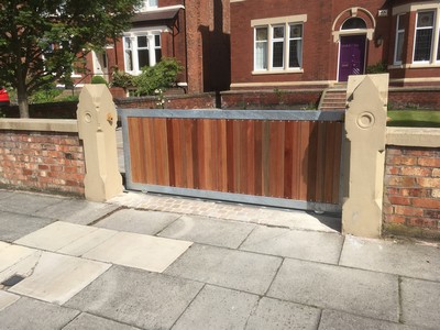 Timber Panelled Gates in Southport