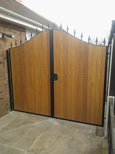 Timber Panelled Gates in Southport