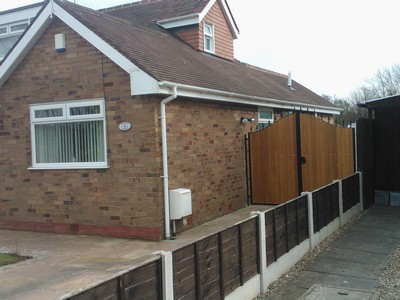 Timber Panelled Gates in Southport