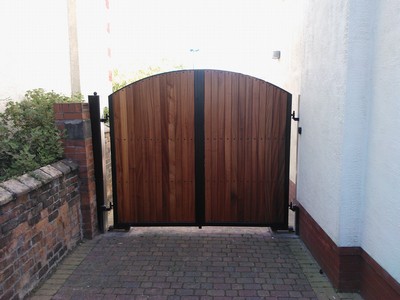 Timber Panelled Gates in Southport