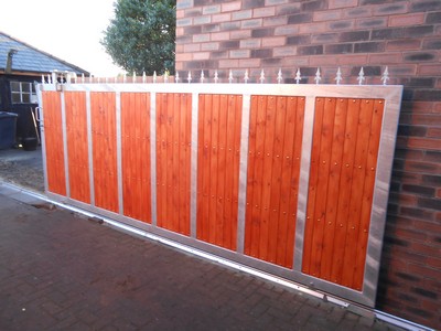 Timber Panelled Gates in Southport
