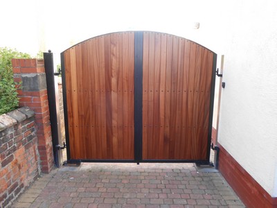 Timber Panelled Gates in Southport