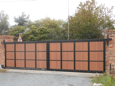 Timber Panelled Gates in Southport